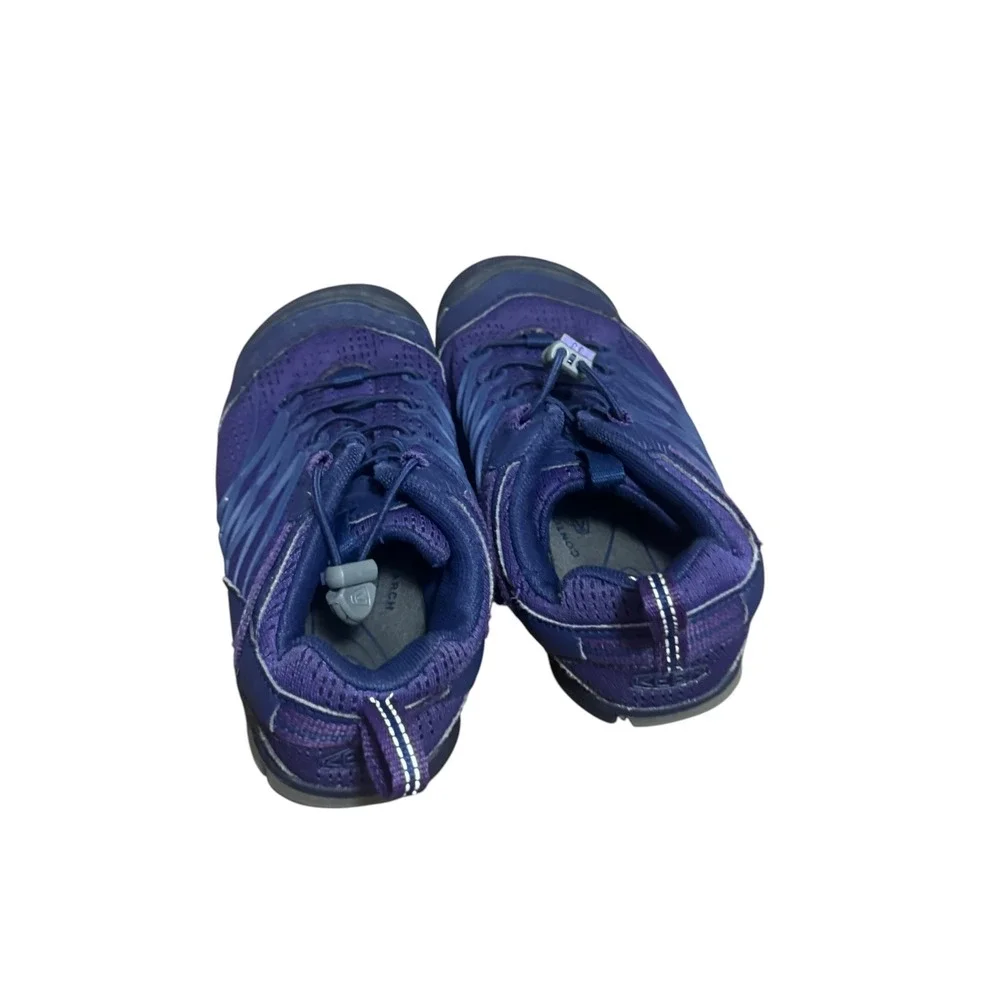KEEN Chandler CNX Hiking Sneakers Kids Size 13 Purple Bungee Lace Good Condition